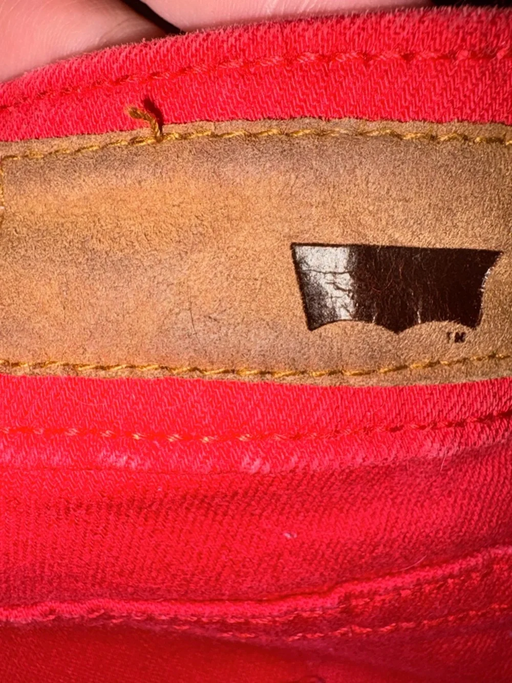 Sold Levi’s Red Women's Skinny Jeans - Vibrant Fit - Picture 5 of 7